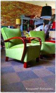 zielony fotel