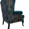 szafirowy fotel